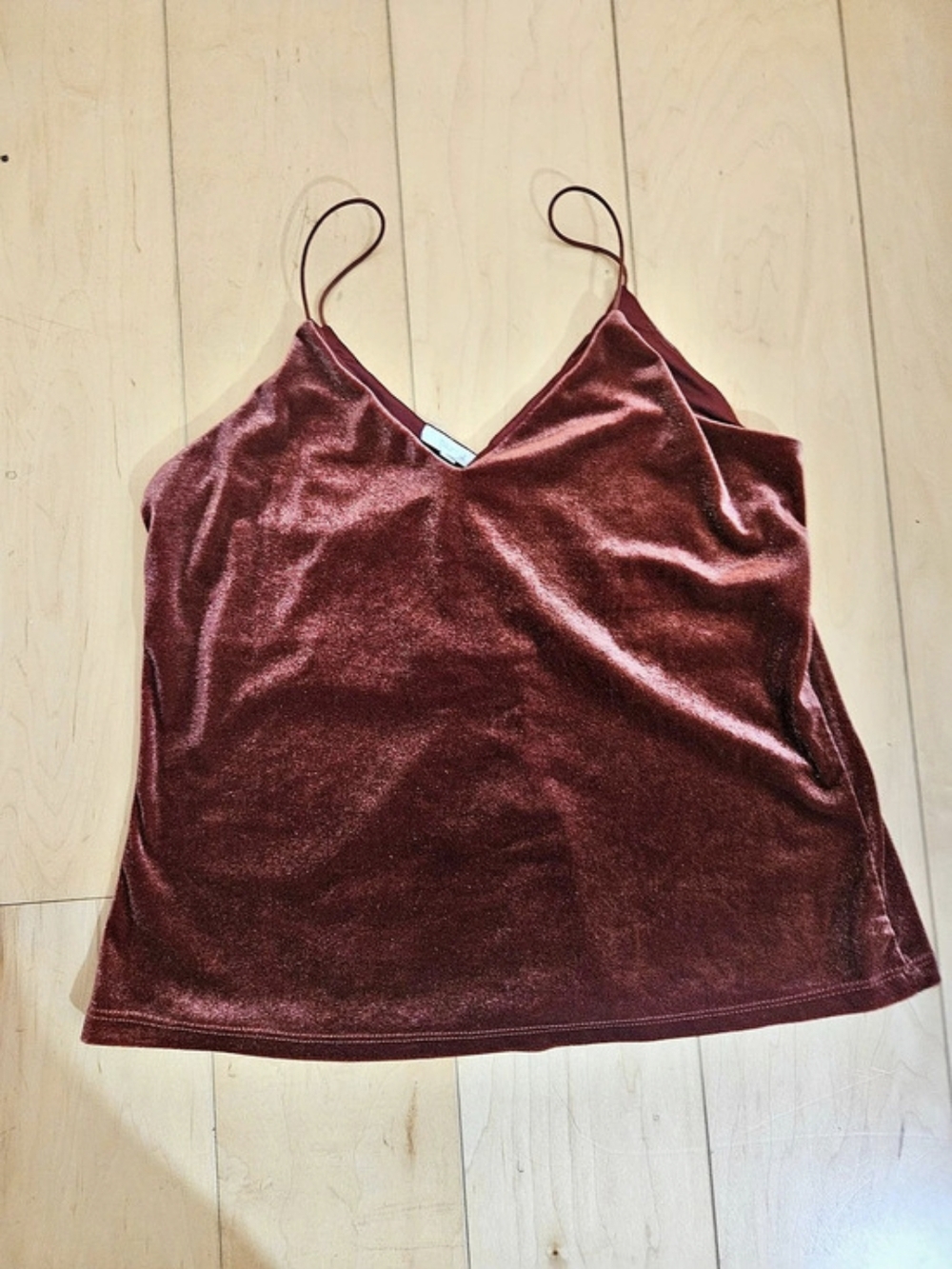Maurices Velvet Camisole in Burnt Orange Size 6